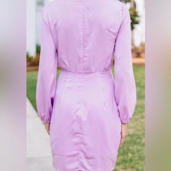 Entro Purple Perfection Pleated Dress
Medium satin - Picture 2 of 10